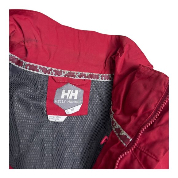 HELLY HANSEN Waterproof Snowboard Ski Red Y2K Winter Parka Jacket Mens XL - Picture 7 of 9